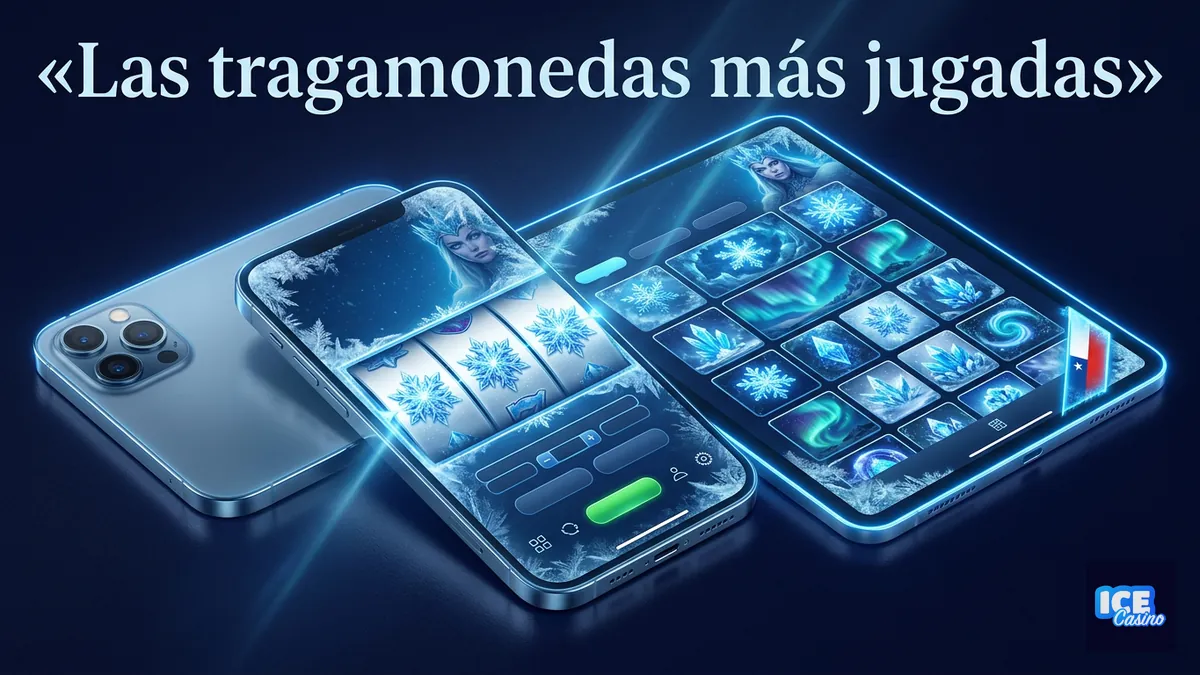 Las tragamonedas más jugadas del lobby: mockup helado del catálogo