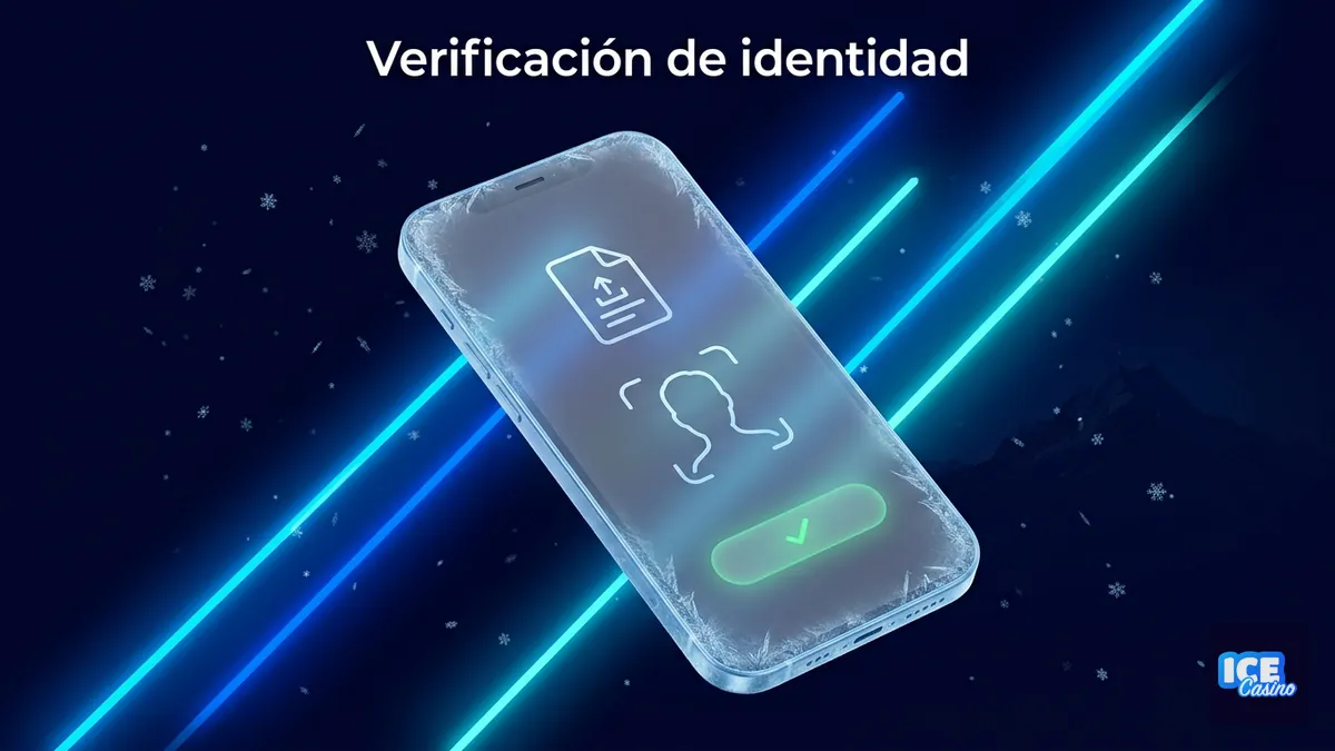 Paso de verificación de identidad (KYC) al retirar montos altos en Ice Casino Chile
